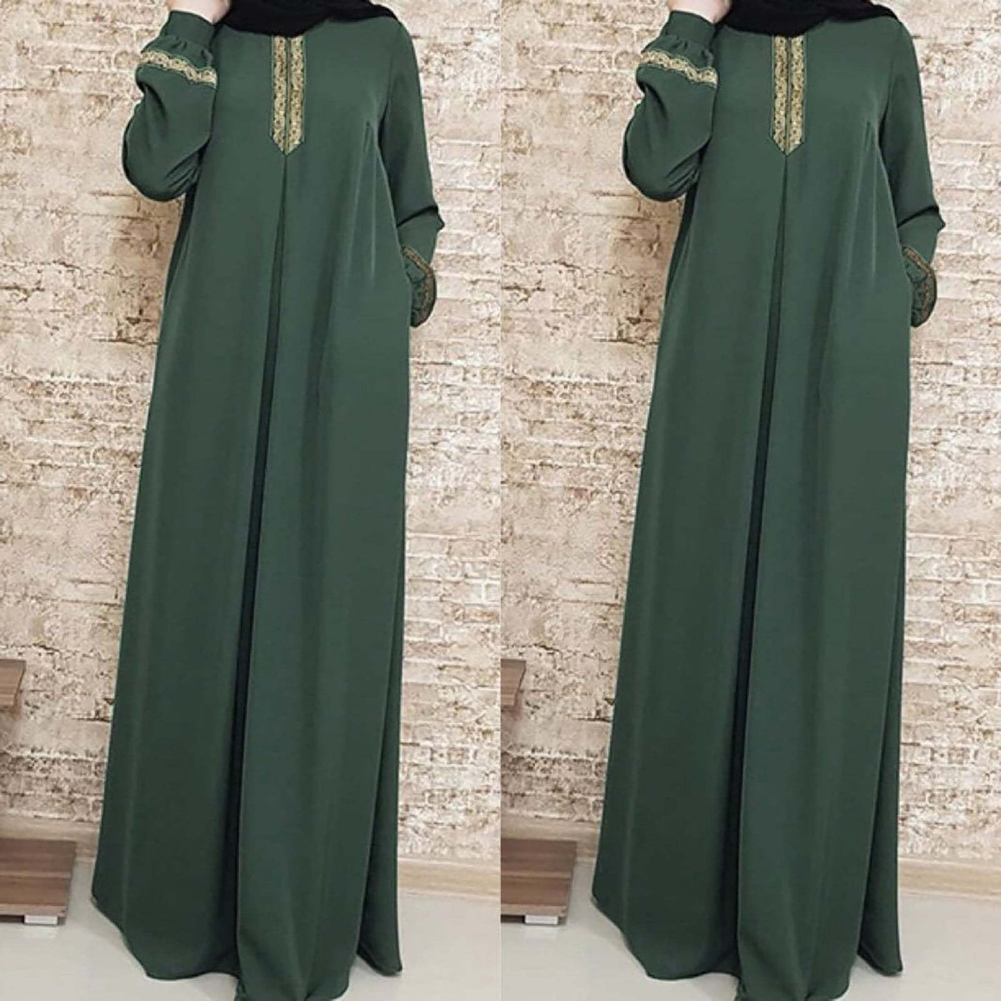 ikearlax HOT and NEW Cross Border New Wish  Ethnic Style Webbing Loose Long Dress plus Size Dress Women