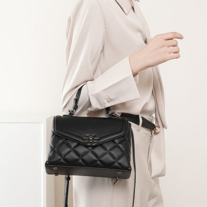 IKEARLAX 2025 Bag Women's popular Winter New Xiaoxiangfeng Fashion Rhombus Premium Sense Versatile Leather Women's Bag One Shoulder Oblique Span Bag