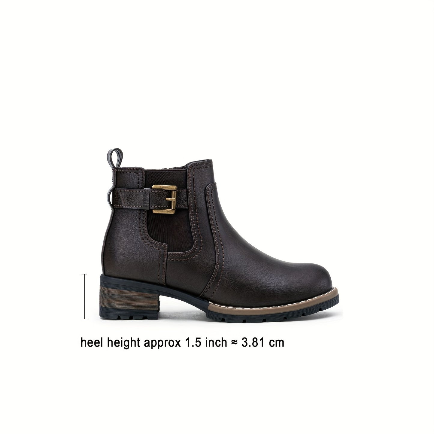 Trendy Womens Short Ankle Booties - Chelsea Inspired, Zippered Faux Leather Motorcycle Booties - Comfortable & Durable for Everyday Style